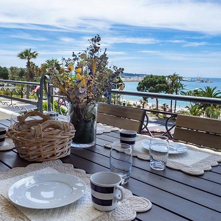 Cannes Croisette Superbe 3P Front De Mer Esterno foto